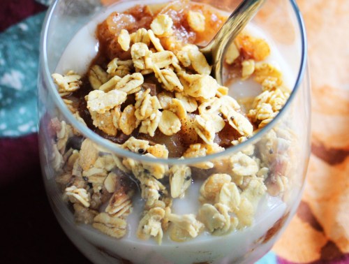 Chunky Applesauce and Vegan Yogurt Parfait 2 by JL Fields on JLgoesVegan.com