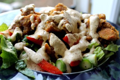 meatless monday meal plan | asian fried chick'n salad | JL Fields