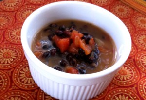 Meatless Monday Ideas | Black Bean Miso Soup