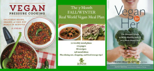 Win a copy of Vegan Pressure Cooking, Vegan for Her, and a 3-month Real World Vegan Meal Plan by @jlgoesvegan | JL Fields