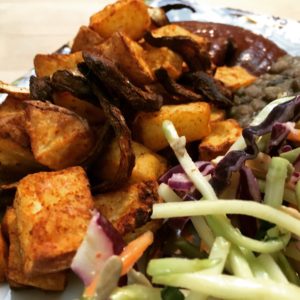 Air fryer Paprika Potato Hash @jlgoesvegan