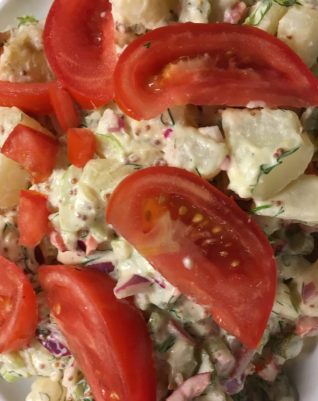 vegan potato salad @jlgoesvegan