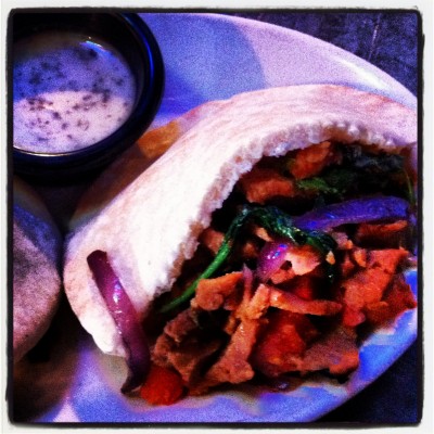 Seitan Gyros at Trinity Brewing Company