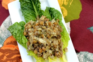 Lentil and Artichoke Salad from JL Fields on JLgoesVegan.com