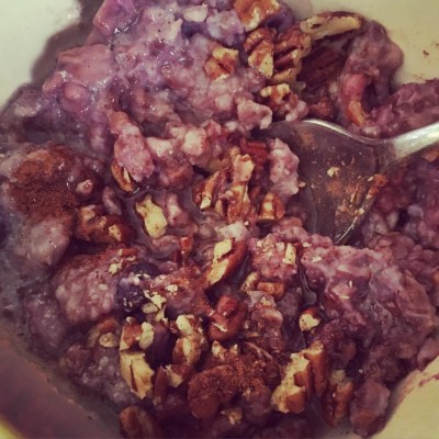 Mixed Berry and Chia Oatmeal | JL Fields | JLgoesVegan.com