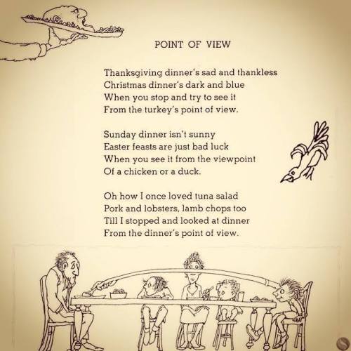 shel silverstein on vegan holidays