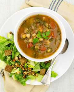 Quick and Easy Chard and Chickpea Soup