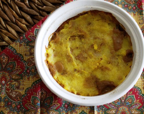 Lentil and Collard Green Shepherd's Pie with Creamy Bean Gravy by JL Fields out of the oven | @jlgoesvegan | JLgoesVegan.com