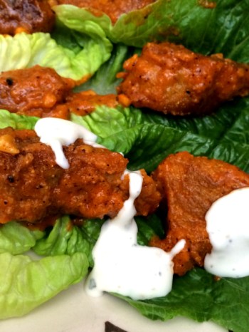 vegan buffalo wings lettuce wraps | JL Fields | JLgoesVegan.com