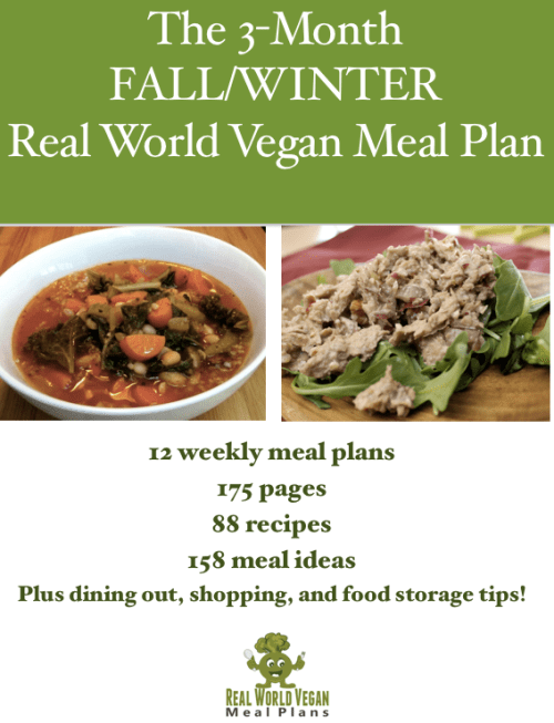 The 3-month FALL/WINTER Real World Vegan Meal Plan