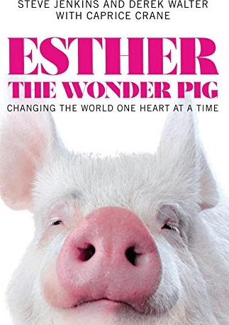 Enter to win a copy of Esther the Wonder Pig (the book!) on @jlgoesvegan